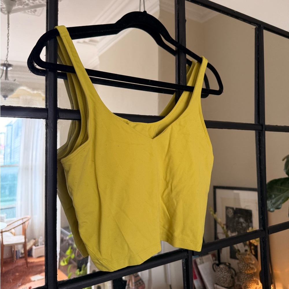 Lululemon Athletica Yellow Tank Top